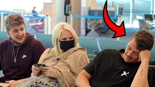 Snoring At The Airport Prank!!