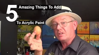 5 Amazing things to add to acrylic paint | Life Hacks | Acrylic painting|#clive5art