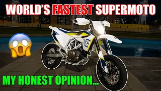FIRST RIDE & REVIEW Of My New HUSQVARNA 701 SUPERMOTO | Pros & Cons From a Sport Bike Rider