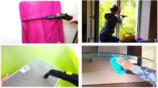 CLEANING with the steam cleaner. The whole house and the kitchen. Karcher SC 2. (eng subs)
