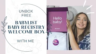 FREE BABYLIST WELCOME BOX from their baby registry