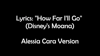 Disney's Moana lyrics how far I'll go full song