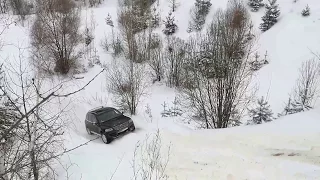 ЧТО МОЖЕТ ТУАРЕГ НА СНЕГУ оО! VW Touareg 4.2 snow