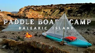 SOLO Camping on a Balearic Island | Paddle Board Adventure