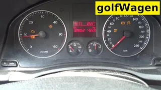 VW Golf 5 driving without ABS sensors / when the speedometer stops