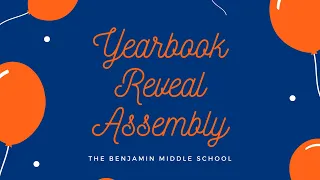 TBS Middle School Yearbook Reveal 2020