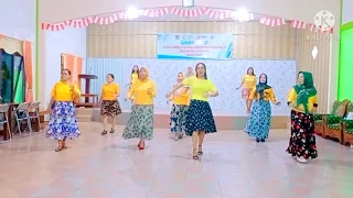 Teringat Selalu (Line Dance)|| Choreo by Ning Puspawati and Supiyati (DIY)