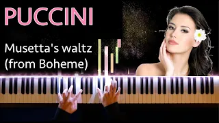 Puccini - Little waltz (Musetta's waltz from Boheme) - Gabriele Tomasello, piano visualizer 🌈🎹