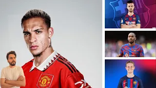 Fc Barcelona Transfer Talk | Antony to Man United | Aubameyang, Frenkie, Alonso, Dest, Pjanic