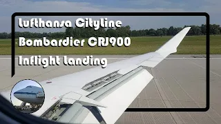 Lufthansa Regional Bombardier CRJ900 inflight landing at Munich Airport | STR.spotting