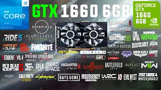 GTX 1660 Test in 50 Games in 2023