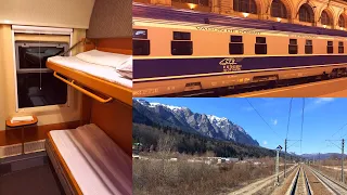 EuroNight Train Dacia Vienna - Bucharest in Romanian Sleeping Car