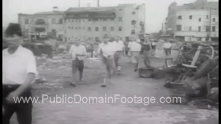 First pictures inside Bombing of Hiroshima and Nagasaki Japan newsreel archival footage