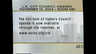 Regular City Council - 11/10/04