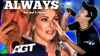 Golden Buzzer This super Amazing voice on the American stage made the judges cry with Bon Jovi song