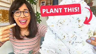 YOU CAN PLANT THIS! Plantable seed paper DIY 🌼🌸 #shorts