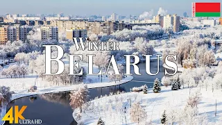 Winter Belarus 4K Ultra HD • Stunning Footage Belarus, Scenic Relaxation Film with Calming Music.