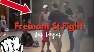 Las Vegas Fremont Street Fight! 👊🏼😳🔥