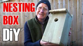 DIY bird nesting box for £5 how to build a simple blue tit box cheap materials and no skill required