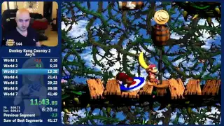 Donkey Kong Country 2 any% Speedrun in 41:31