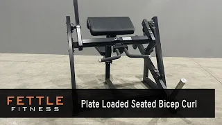 23440 -- Fettle Fitness Plate Loaded Seated Bicep Curl
