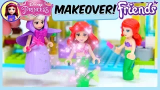 Disney Princess Makeover Lego Friends at Disneyland Silly Play Dressup