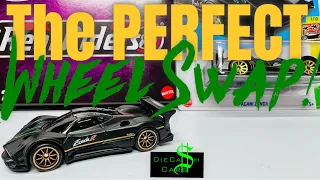 DIY: How To Wheel Swap Hot Wheels w/ Real Riders - Pagani Zonda R - Should You Buy eBay Customs?!?