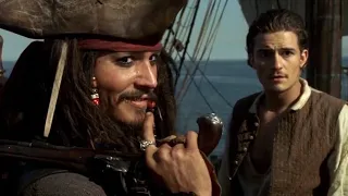 Jack sparrow ve Will Turner gemi çalıyor - Karayip Korsanları: Siyah İnci'nin Laneti