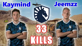 Team Liquid Kaymind & Jeemzz - 33 KILLS - M416+Mini14 - DUO vs SQUADS - PUBG