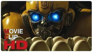 Bumblebee Throwing Eggs Prank Scene - BUMBLEBEE (2018) Movie CLIP HD #Official_Trailer