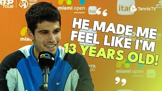 Carlos Alcaraz & Grigor Dimitrov React To Their 2024 Miami Quarter-Final