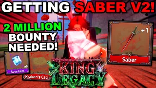 Getting The NEW Rarest Legendary Saber V2 In Roblox King Legacy Update 5... Here's How I Did It!