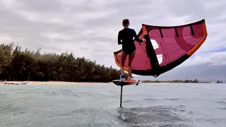 Trade wind winging at Kanaha Beach, Maui