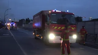 les Pompiers de Paris  utilisent un drone lors d'un incendie