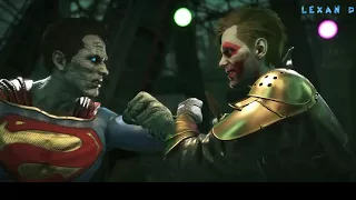 Injustice 2 - Бизарро против Джокера - Intros & Clashes (rus)