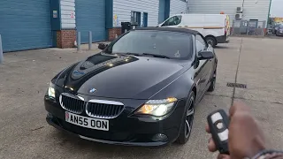 BMW 6 series Remote start system