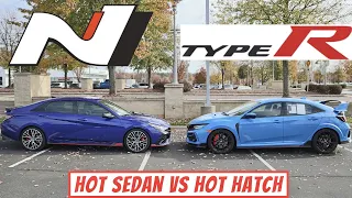 FK8 Honda Civic TYPE R VS Hyundai Elantra N!