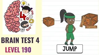 🧠 Brain Test 4 Level 190 | Jenny must jump three times | Walkthrough