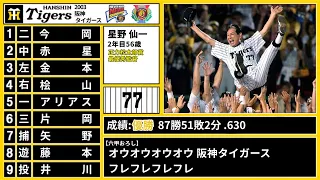 【パクリスペクト】2003年 阪神タイガース1-9+α