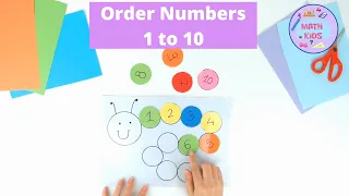 Count to 10 | Kindergarten Hands-on Math Activity | DIY Caterpillar Counting Mat