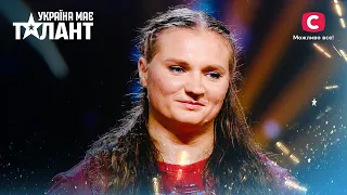 The strongest woman on the planet sets two new records! – Ukraine's Got Talent 2021 – Episode 3