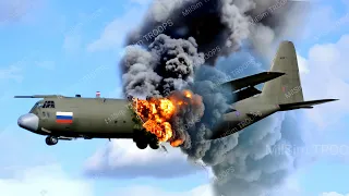 13 Minutes Ago! C-130 Airplane Carrying 5700 Elite Russian Troops Destroyed By Ukraine