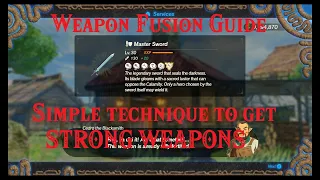 Hyrule Warriors Age of Calamity Weapon fusion guide Max out your weapons with this simple technique