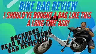 ROCKBROS Bike Bag Review - Awesome Lectric XP (or Bolton Blackbird) Rear Rack Accessory. LOVING IT!