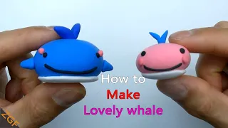 How to make lovely clay whale