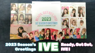 [Unboxing] IVE - 2023 Season's Greetings 'READY, GET SET, IVE!' (with SSQ, Soundwave, Synnara POBs)
