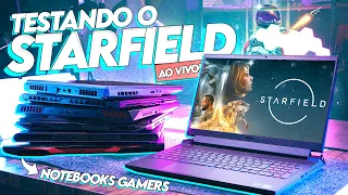 Testando o STARFIELD nos NOTEBOOKS GAMERS! (GTX 1650 até RTX 4060) #Bench145