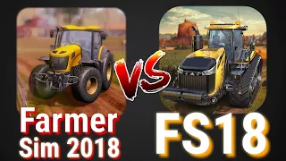 Farmer Sim 2018 vs Farming Simulator 18 Comparison (Android/ios) | CHOUDHARY GAMER |