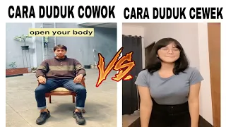 Cara Duduk Cowok Vs Cara Duduk Cewek...