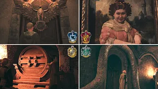 All 4 Common Room Entrances | HOGWARTS LEGACY